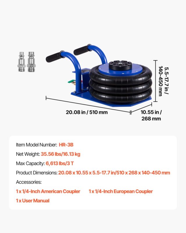 Õhutõstuk, 3 kg, 450 mm