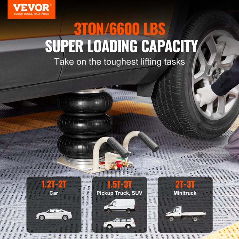 VEVOR Suruõhutungraud, 2994 kg, 450 mm, valge