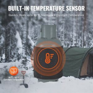 Isoleeritud riba stiilis gaasiballooni soojendaja 18,1 kg gaasipaakidele 120 W 32°C — pilt 4