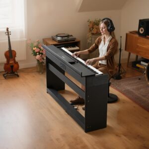 VEVOR Raskusega digitaalne klaver, 31×39×144 cm — pilt 8