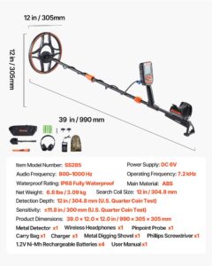 Veekindel metallidetektor, 304,8 mm — pilt 7