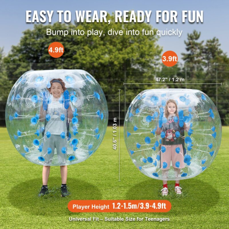 VEVOR Täispuhutav põrkerauapall 1-pakk, 1,22 m, 0,8 mm, 1 tk, 80 kg
