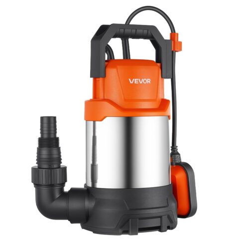 Submersible Water Pump 750W 20000 L/H Sump Pump with Float Switch, 750 W