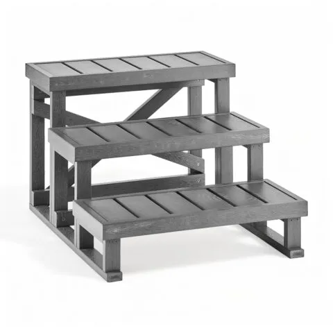 Mullivanni astmed 3-astmelised spaatrepid 700 mm laiused trepid välitingimustes, 160 kg