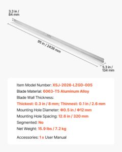Betooni tasandusplaat 2438 mm alumiiniumsulamist plaatide tasandustööriist, 13,5 cm — pilt 7