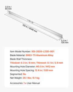 Betooni tasandusplaat 3048 mm alumiiniumsulamist plaatide tasandustööriist, 13,5 cm — pilt 7