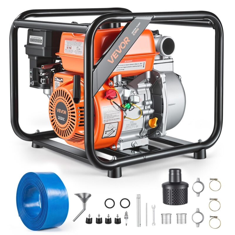 Gas Powered Water Pump, 50,8 mm, 7,62 m