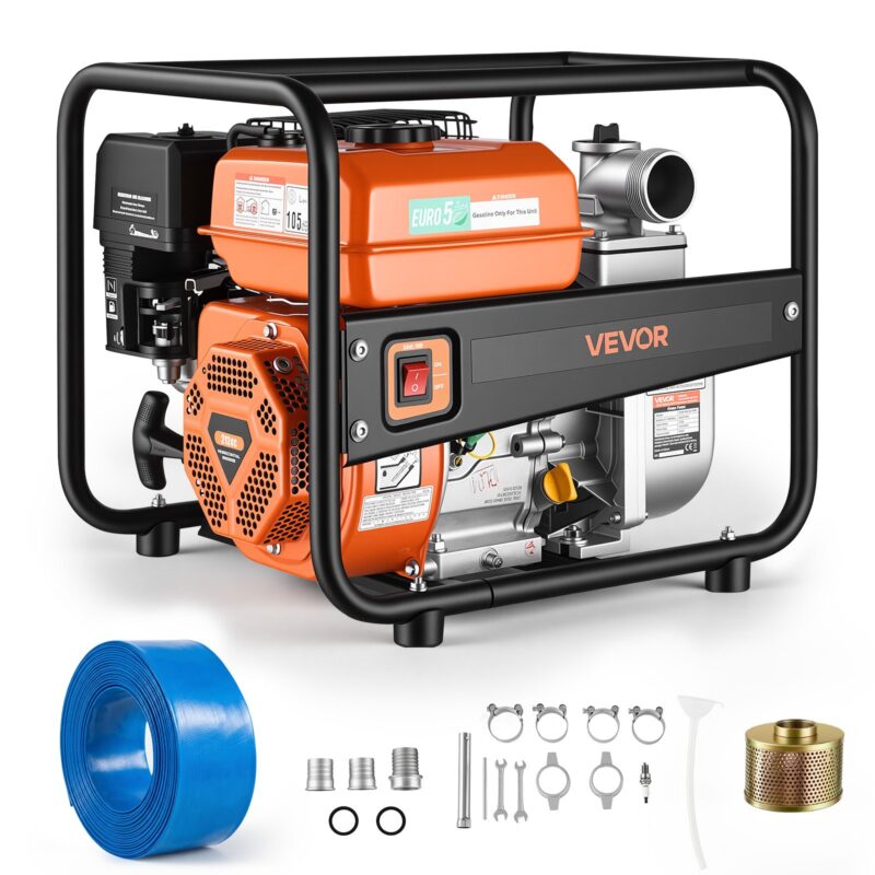 Gas Powered Water Pump, 50,8 mm, 7,62 m