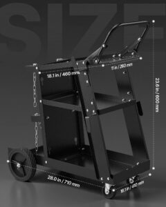 Keevituskäru, 181 kg, 181,4 kg, 3 tasandit — pilt 3