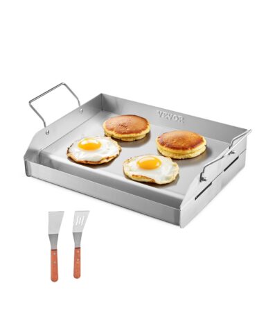 Stainless Steel Griddle, 43,2 x 33,0 cm, 4,59 kg