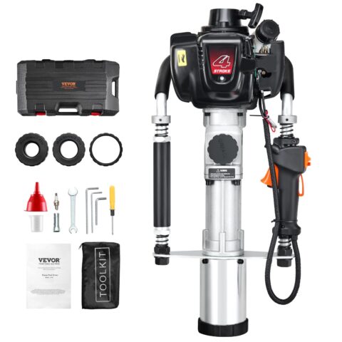 37.77cc Gas-Powered T Post Driver, 88 mm, 1000 W
