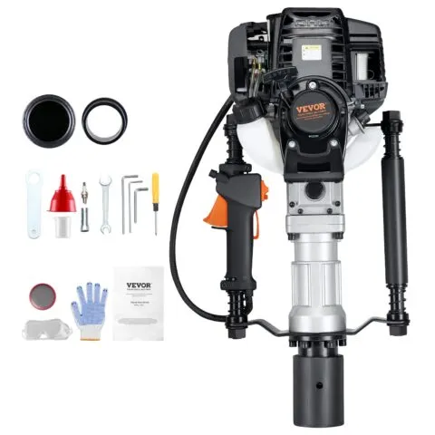 37,77 cm³ bensiinimootoriga T-posti ramm, 70 mm, 1000 W
