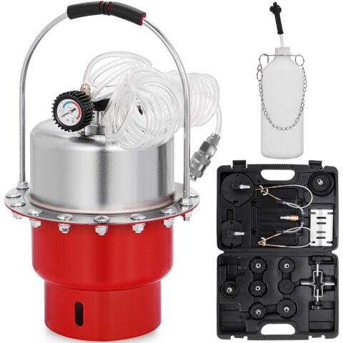 Pneumatic Air Pressure Bleeder Tool Kit Brake Bleeding Garage Workshop Mechanics, 6,35 mm