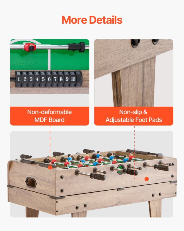 VEVOR 10,2 cm-1 kombineeritud mängulaua komplekt, 82 cm