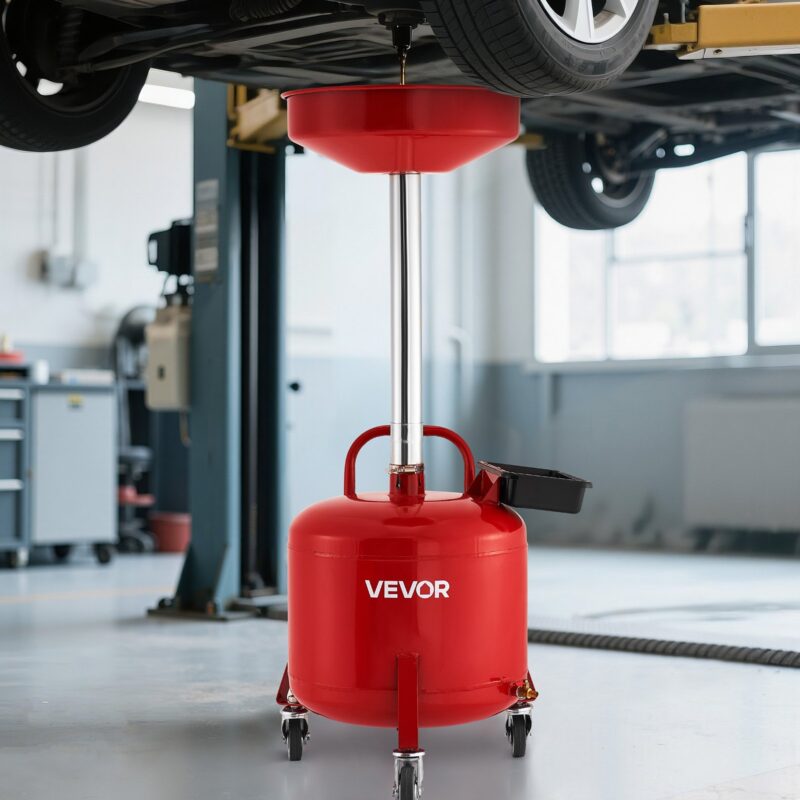 VEVOR 30L õlijäätmete tühjenduspaak, 30 L, 470×450×1460 mm