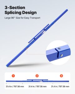 Betooni tasanduskiht 2430 mm Manuaalne tasandusplaat alumiiniumsulamist sinine — pilt 5