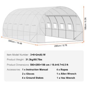 Tunnelkasvuhoone, 5,91 x 2,96 x 1,98 m — pilt 7