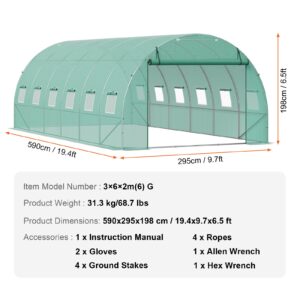 Tunnelkasvuhoone, 5,91 x 2,96 x 1,98 m — pilt 7
