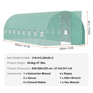 Tunnelkasvuhoone, 8,35 x 2,9 x 2,26 m — pilt 7