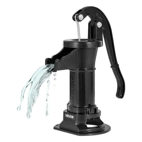 VEVOR Kaevuga käsipump, 7,62 m, 0,64 cm, must