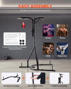 VEVOR 2-ühes poksikoti alus, 63,5 kg, 143×126×214 cm — pilt 6