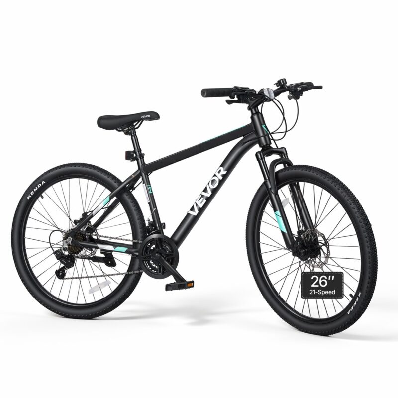 Mountain Bike for Men and Women 66 cm Outdoor Bicycle 21 Speeds, 120 kg
