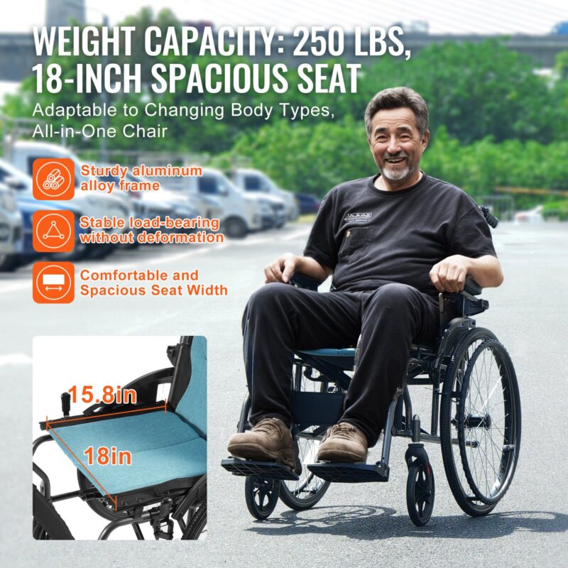 Ratastool, 113,4 kg, 45,7 cm, 113 kg