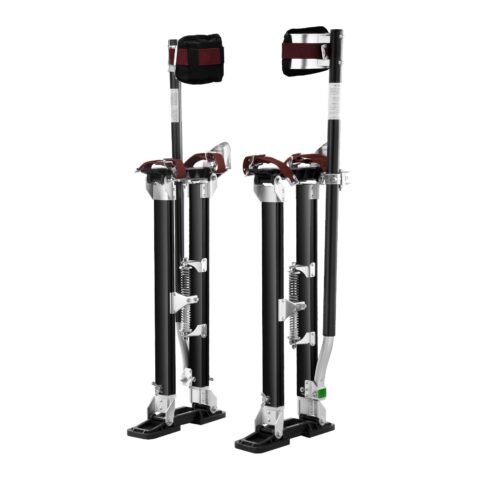 Drywall Stilts Aluminum Tool Stilts 61 cm-102 cm Adjustable Painting Black, 103 kg