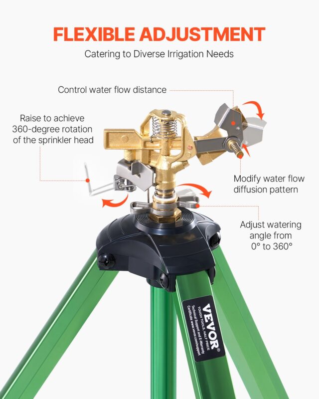 Lööksprinkler statiivialusel, 1,91 cm
