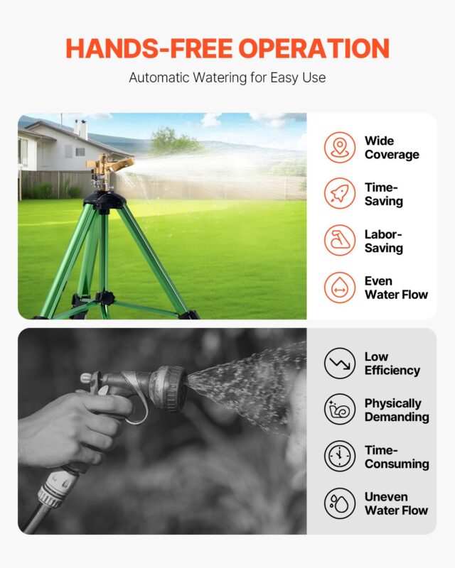 Lööksprinkler statiivialusel, 1,91 cm