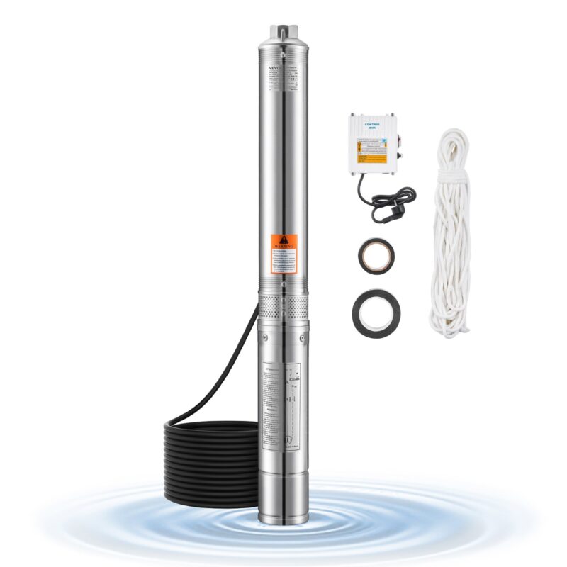 Deep Well Submersible Pump, 1100 W, 65 L, 85 m