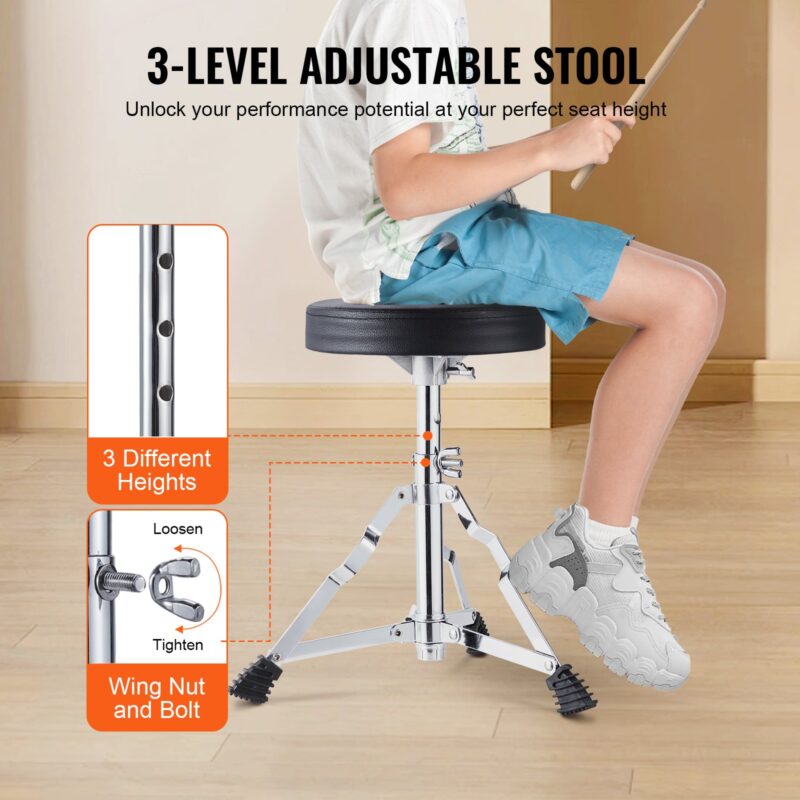 VEVOR Laste trummikomplekt, 35,6 cm, sinine