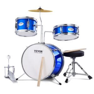 VEVOR Laste trummikomplekt, 35,6 cm, sinine — pilt 1