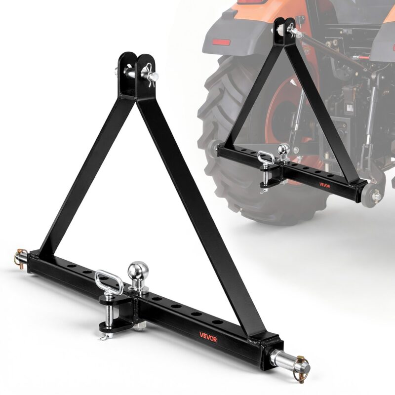 3 Point Trailer Hitch with Trailer Ball, 3,75 mm, 13,2 kg