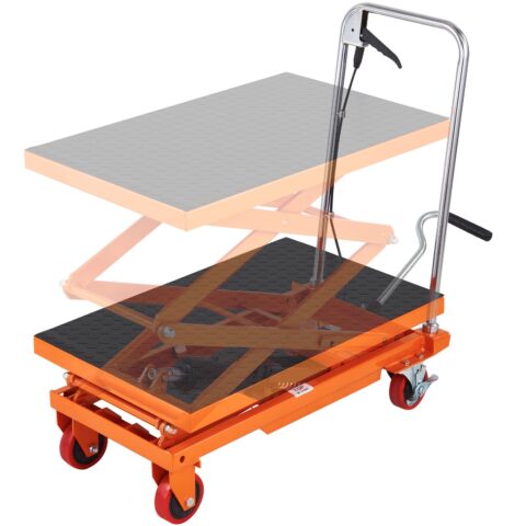 Hydraulic Lift Table Cart, 149,69 kg, 150 kg, 127 cm