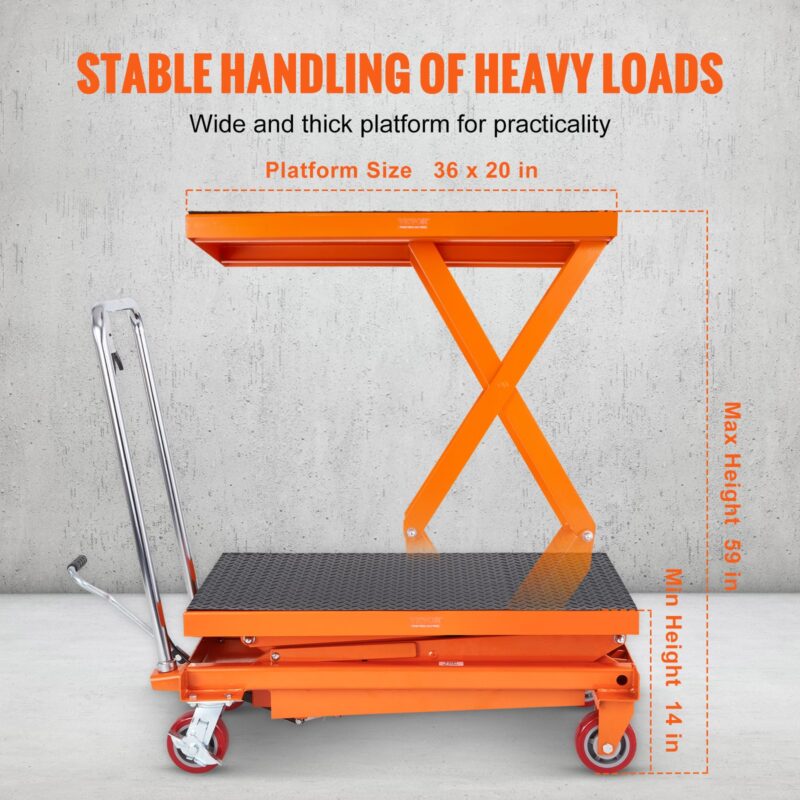 Hüdrauliline tõstekäru, 349,27 kg, 349 kg, 150 cm