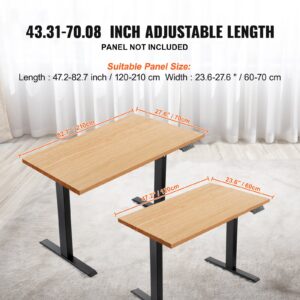 VEVOR Elektriline seisulaua raam, 117 cm, 110×58×70 cm — pilt 3