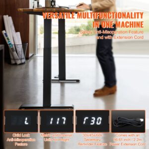 VEVOR Elektriline seisulaua raam, 117 cm, 110×58×70 cm — pilt 6