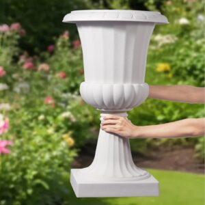 VEVOR Plastmassist urnist lillepotid, 40 x 67 cm, 2 tk, valge — pilt 8