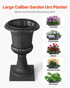 VEVOR Plastmassist urnist lillepotid, 40 x 67 cm, 2 tk, must — pilt 2