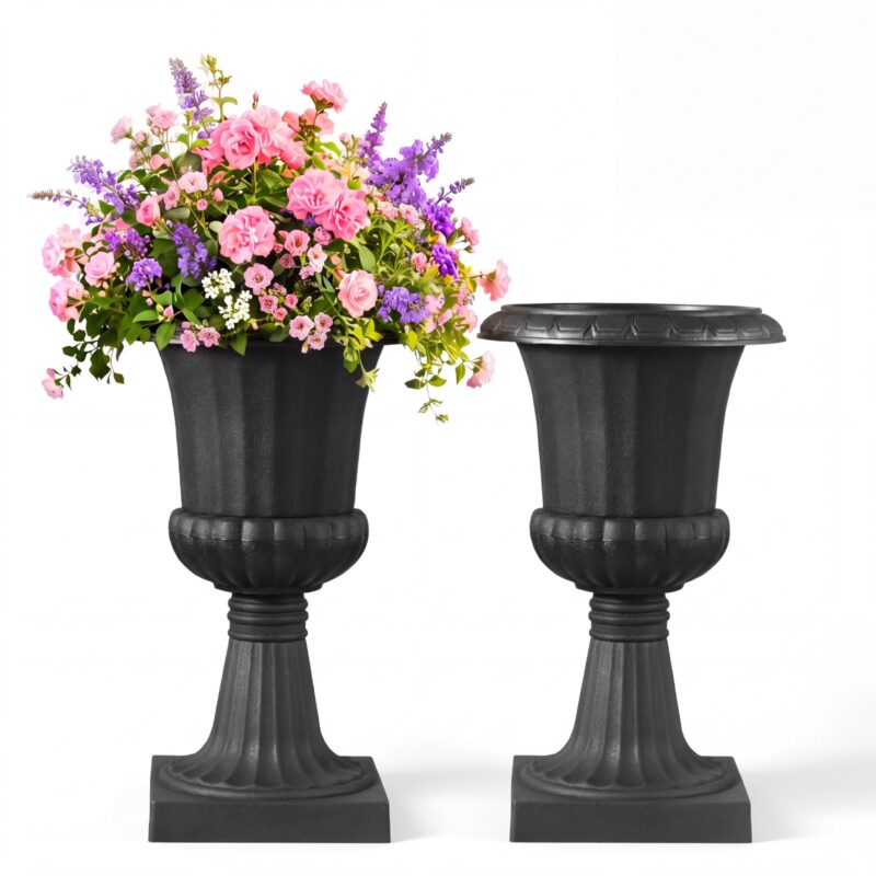 Plastic Urn Planters, 40 x 67 cm, 2 tk
