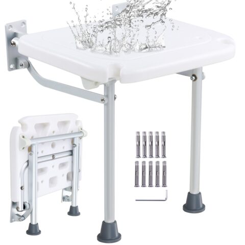 Folding PE Shower Seat, 227 kg, 40,6 cm