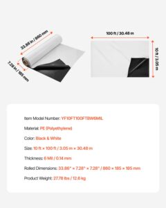 10' x 100' vastupidav plastkile, 6 mm — pilt 7