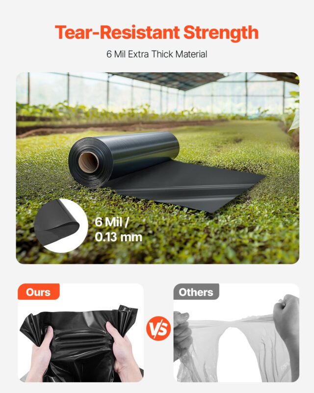 24' x 100' vastupidav plastleht, 6 mm