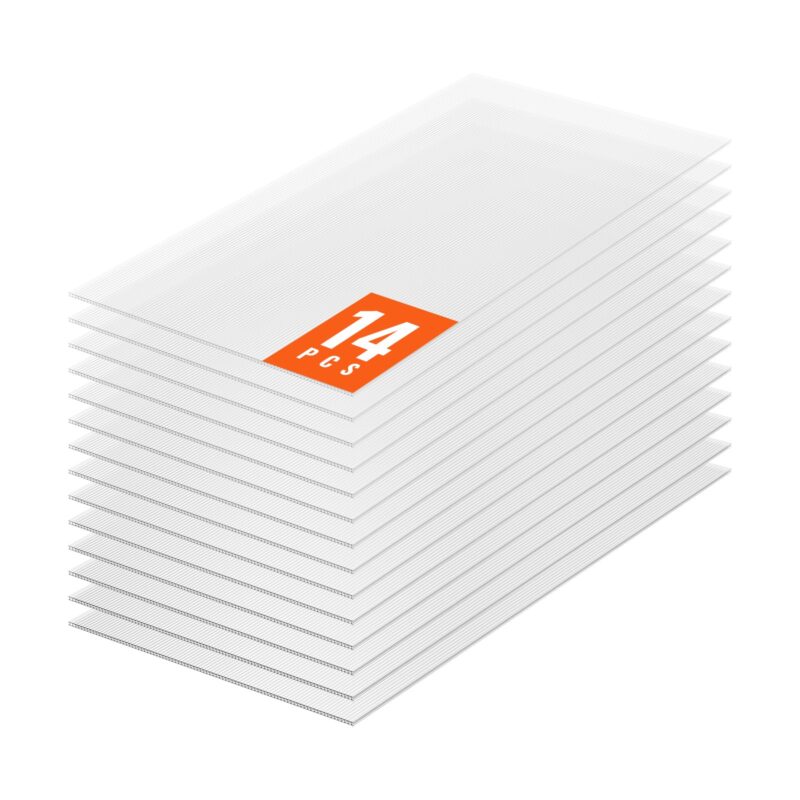 14 Pack Polycarbonate Greenhouse Panels, 14 tk