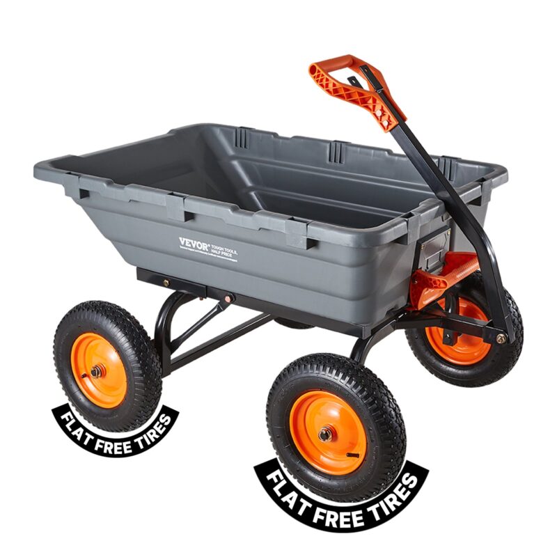 Garden Dump Cart, 680 kg, 1240 x 990 x 735 mm