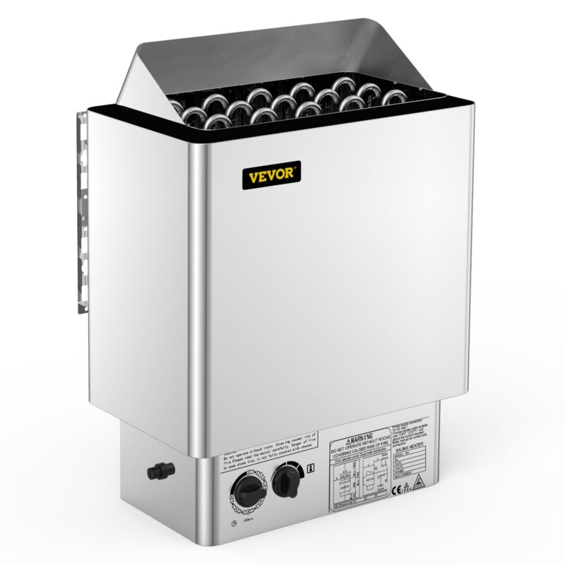 9KW Sauna Heater Stove 380V-415V Wet&Dry Electric Sauna Heater with Built-in Control Unit