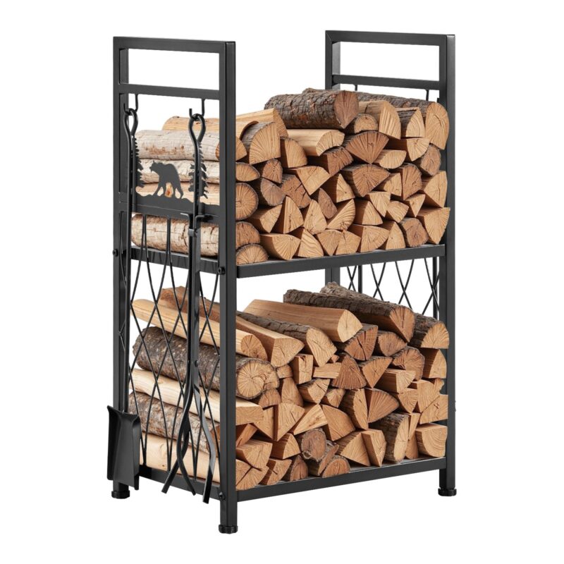Indoor Firewood Rack, 45,5 cm, 181 kg, 2 tasandit