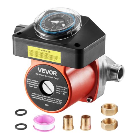 Hot Water Recirculating Pump, 100 W, 1,91 cm