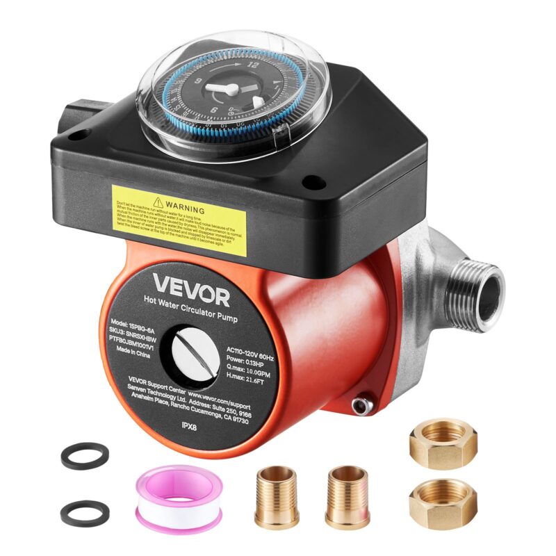 Hot Water Recirculating Pump, 100 W, 1,91 cm